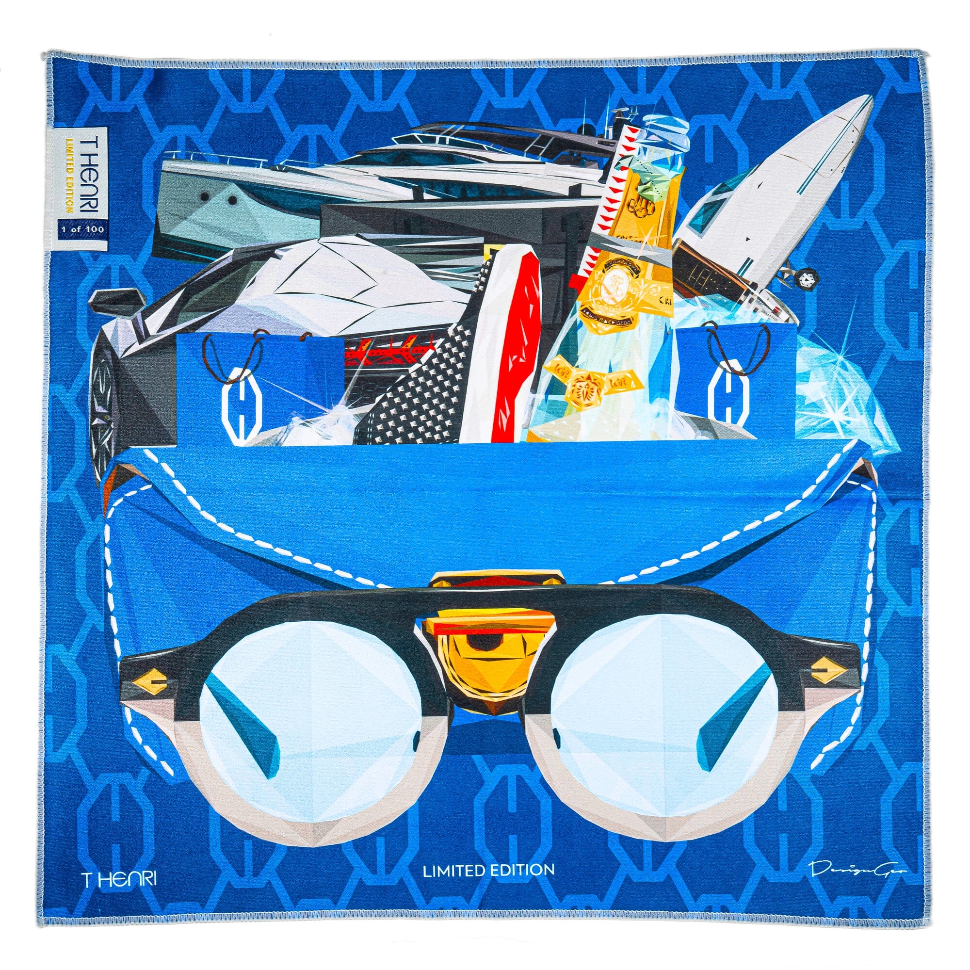 T HENRI Collectors Cloth - Zafiro - Limited Edition Trunks T HENRI