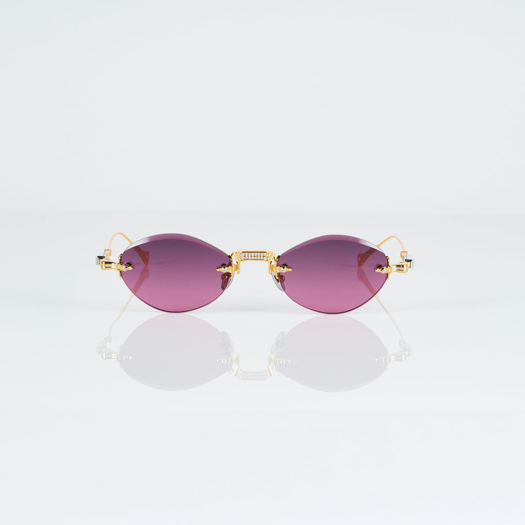 MOONBEAM | BESPOKE JEWEL FRAME | Verdant Serenade Sunglasses T HENRI 